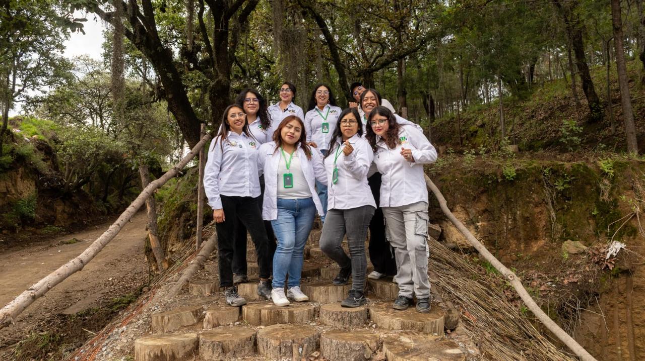 Equipo de ZU ZUMA A.C. en el bosque