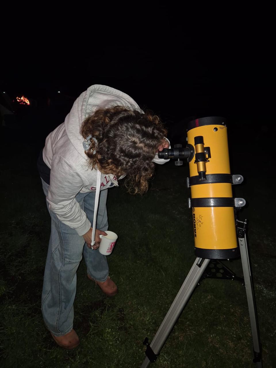 Observación astronómica durante la jornada